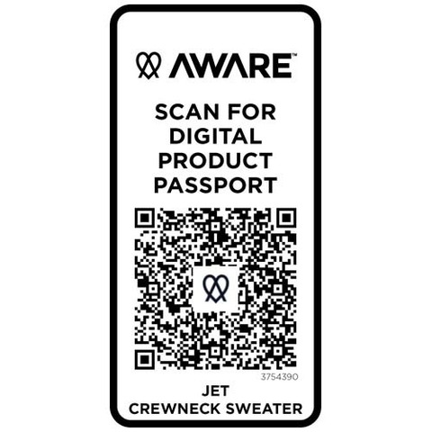 Jet унисекс Aware™ свитер с круглым вырезом из переработанных материалов