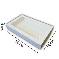 Коробка для пряников Eco tabox БЕЛАЯ 20х12х4 см