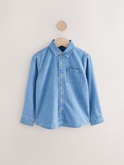 Рубашка джинсовая для мальчика Next E31-740, Синий