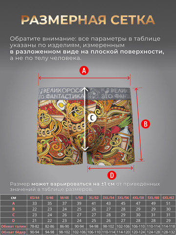 Комплект из 3-х трусов боксеров - «Это Вкусно!»