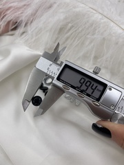 Шляпка под установочные кнопки черная матовая