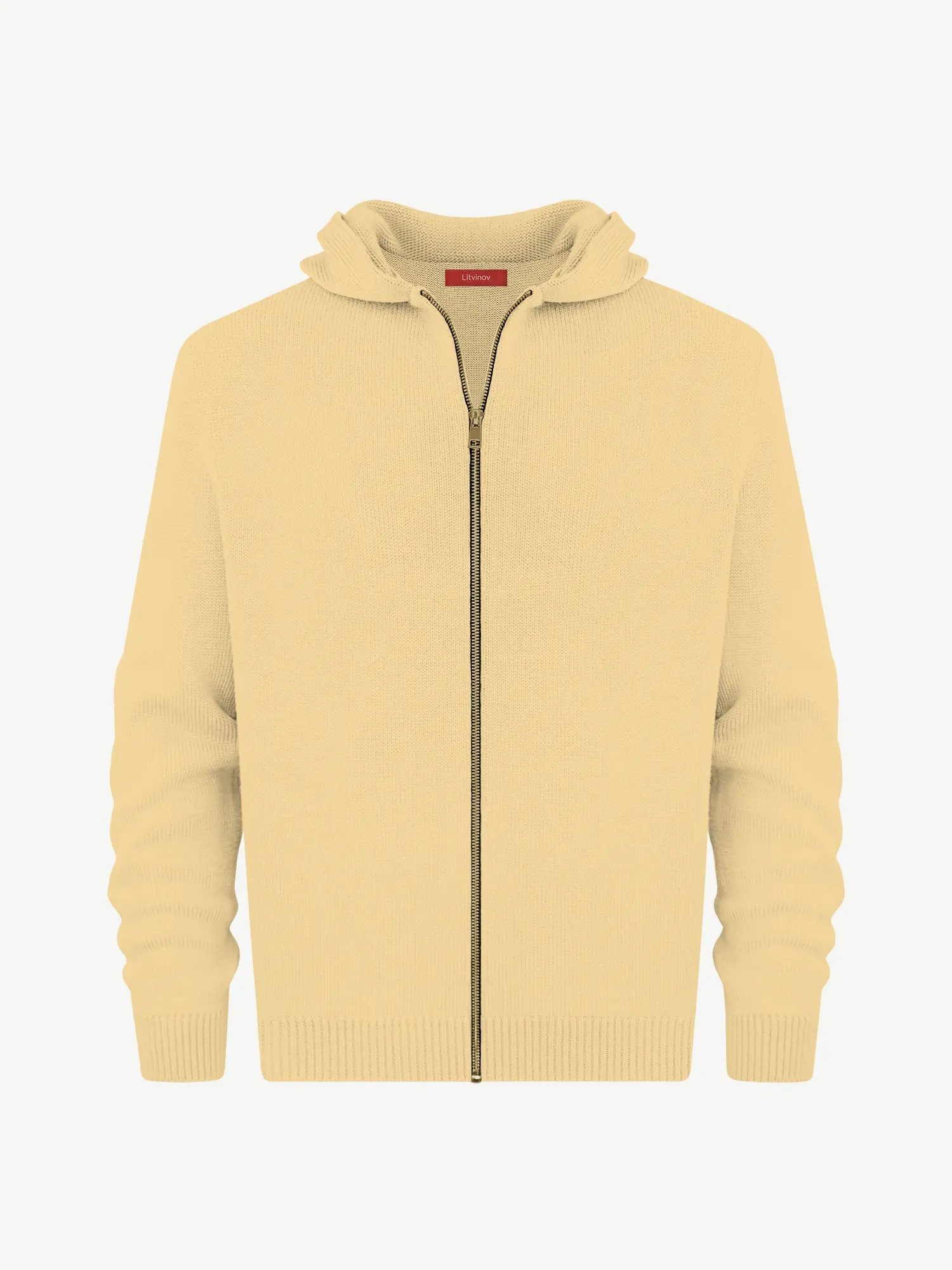 Толстовка на замке из мягкой шерсти