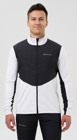 Лыжная куртка Nordski Hybrid Pro 2.0 White/Black мужская