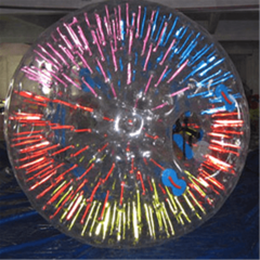 Светящийся зорб "Neo" ПВХ, усиленные сиденья, диаметр 2.8 м