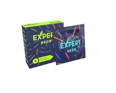 Светящиеся в темноте презервативы Expert Neon - 3 шт.