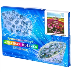 
          Алмазная мозаика Alingar, на подрамнике, с полным заполнением, (глянц), 20х30 см, 17 цветов, "Розовый велосипед"