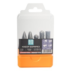 Набор бор-фрез твердосплавных 5шт HM S=6мм Mini-Box H-Tools 116004HT