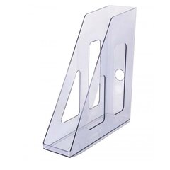 
          Лоток для бумаг вертикальный СТАММ, пластик, 70 мм, тониров. серый, "Актив"