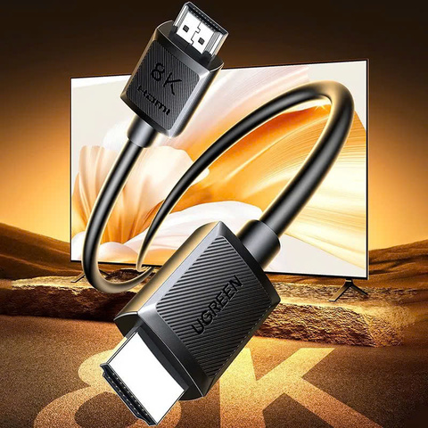 Кабель цифровой высокой четкости UGREEN HD175 (45430) HDMI 8K Digital High-Definition Male to Male Cable. Длина: 1м. Цвет: черный