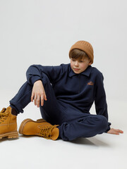 джемпер  для мальчика  КР 302798/глубокий синий к622