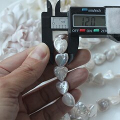 Жемчуг натуральный барочный Сердце, 12.2-13.5 мм, 1 жемчужина, МК017