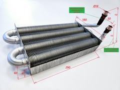 Теплообменник основной SD (24кВт) для PROTHERM Тигр v.12,17/Пантера v.15,17 (арт. 0020025264)
