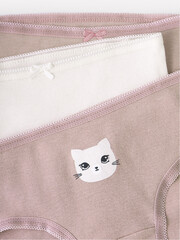 набор трусы/ уп  для девочки  К 1931-3уп/кофейный,сливки