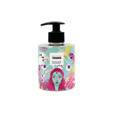 Selfielab YOUNG Мусс для душа с экстрактами персика и малины 300 мл