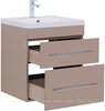 Aquanet 308387 Тумба с раковиной Верона 58 подвесная 2 ящ. цв.капучино (308387)