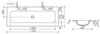 Ceramica Nova Grace CN7016MB Раковина накладная с двумя отверстиями под смеситель, 121x45.7, цвет: черный матовый