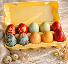 Яйца пасхальные крашеные МИКС / 1 десяток