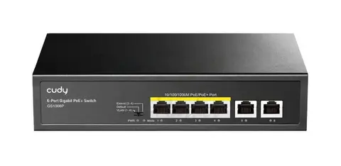 Коммутатор Cudy GS1006P (L2) 6x1Гбит/с 6PoE+ неуправляемый