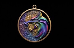 Силиконовый молд Медальон Ведьмак малый