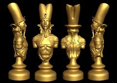 Силиконовый молд Шахматная фигура № 2 Король Египет ( большая)