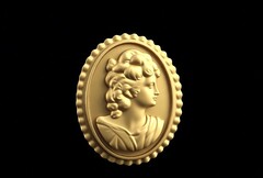 Силиконовый молд Камея № 43