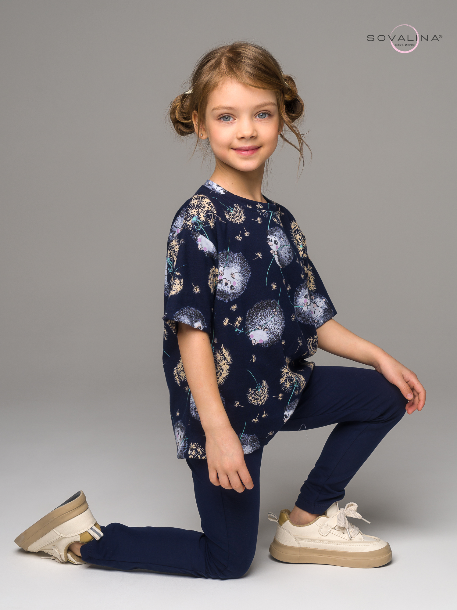 Костюм Мун ежик с одуванчиком-индиго