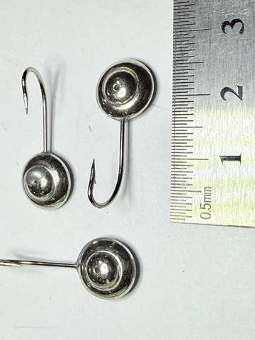 Мормышка Mustad тип 164 цв: никель (2,5гр. d-10мм)