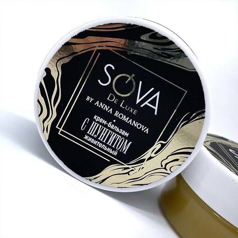 Sova De Luxe крем-бальзам с ШУНГИТОМ живительный, 40 г