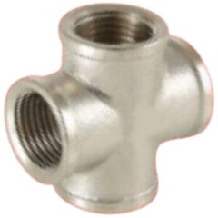 Крест латунь никель Ду 20 (3/4") ВР VALFEX VF.760.N.034