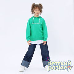 Толстовка с имитацией футболки снизу