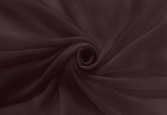 Ткань Шифон, 120гр/м.п., 150 см, тёмно-коричневый