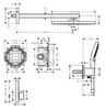 Hansgrohe Raindance E 27952000 Душевая система - комплект с термостатическим смесителем (хром)