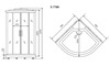 Душевая кабина Timo Lux 90*90*225 (T-7709)