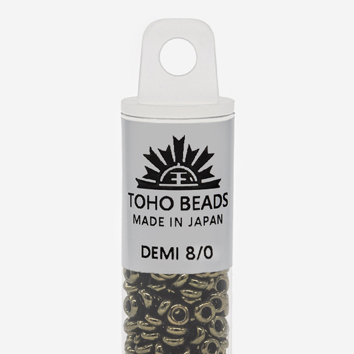 Японский бисер TOHO Demi 8/0 (№422), непрозрачный глянцевый
