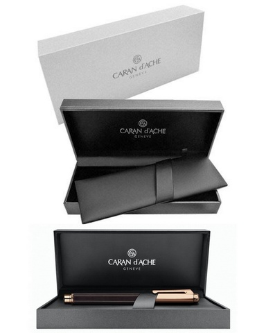Ручка шариковая Caran d’Ache Varius Ebony PGT (4480.142)