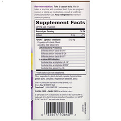 Nature's Way, Fortify Optima Probiotic, Intensive, 200 Billion, 30 Vegetarian Capsules