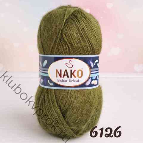 NAKO MOHAIR DELICATE 6126, Зеленый