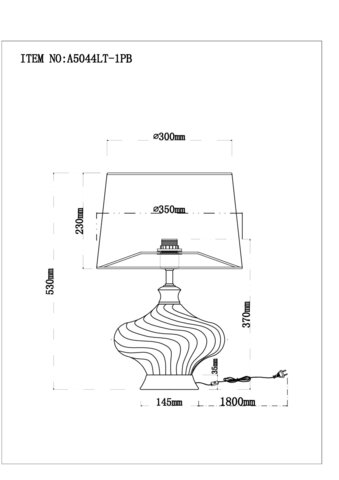 Настольная лампа Arte Lamp NEKKAR A5044LT-1PB