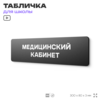 Табличка для школы Медицинский Кабинет, школьные таблички на дверь кабинета, 30х8 см, Айдентика Технолоджи