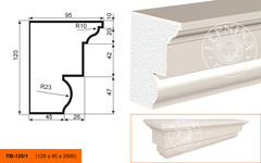 Подоконник ПB-120/1