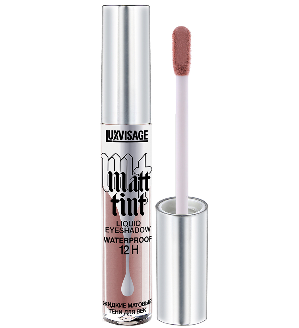 LuxVisage Тени жидкие матовые Matt tint waterproof 12H, тон 106 dusty mauve