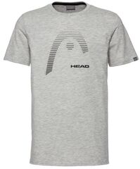 Детская теннисная футболка Head Club Carl T-Shirt JR - grey melange