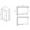 Abber Schwarzer Diamant AG301505-S605 Душевой уголок, 150x60x190
