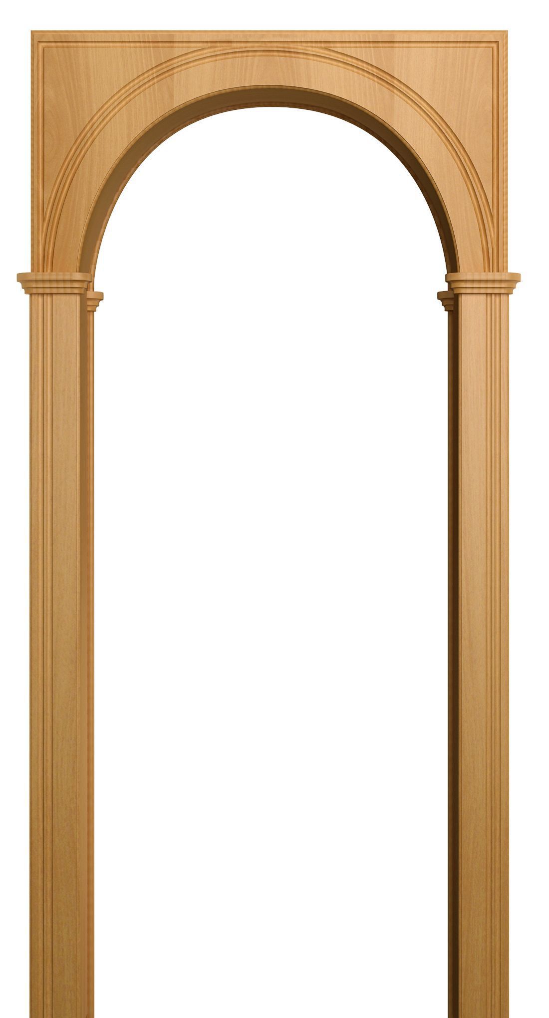Арка межкомнатная пленка ПВХ Дверная Линия, Турин, цвет миланский орех