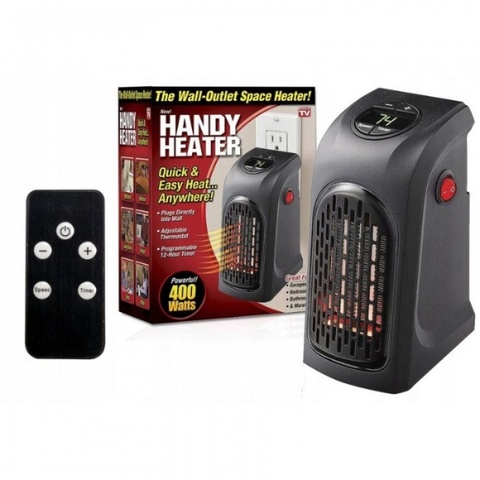 Портативный электрический обогреватель Handy Heater (400 Вт) (с пультом)