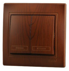 MIRA 701 0505 101 Выключатель сдв. махагон