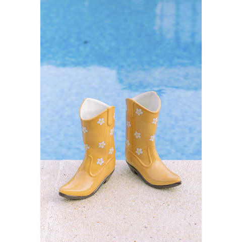 Ваза для цветов 22.5см Doiy Rodeo желтая