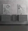 Cezares 54955 TIFFANY База под раковину с 4-мя выдвижными ящиками  54955 Nero grafite, 120x46x55