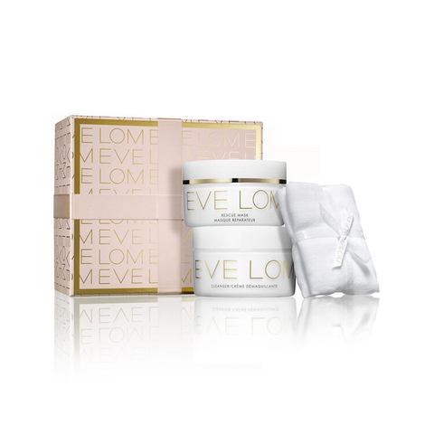 Eve Lom Rescue Ritual Gift Set Набор для восстановления (Очищающее средство для лица + Восстанавливающая маска для лица + Муслиновая салфетка) 2x100ml