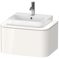 Duravit Happy D.2 Plus Столешница 16x650x480мм для тумбы #HP4940, HP4960 с вырезом по центру, цвет: белый глянцевый HP031B02222 фото